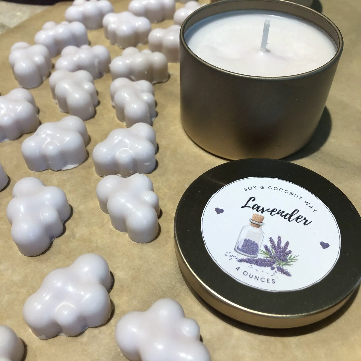 Lavender Coconut Soy Wax Candles 